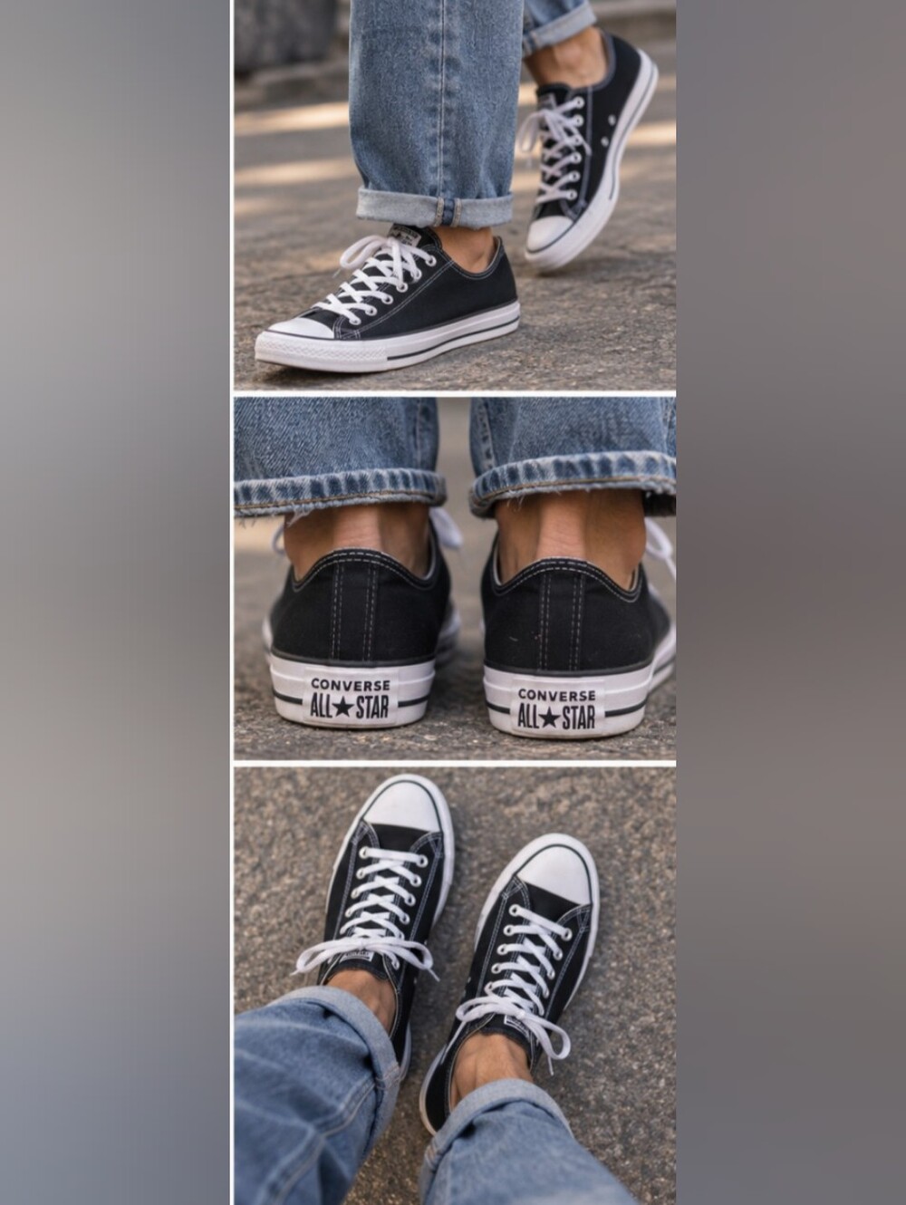 Converse Unisex Chuck Taylor AllStar Sneakers Black/White US M 13 W 15 EUR 48